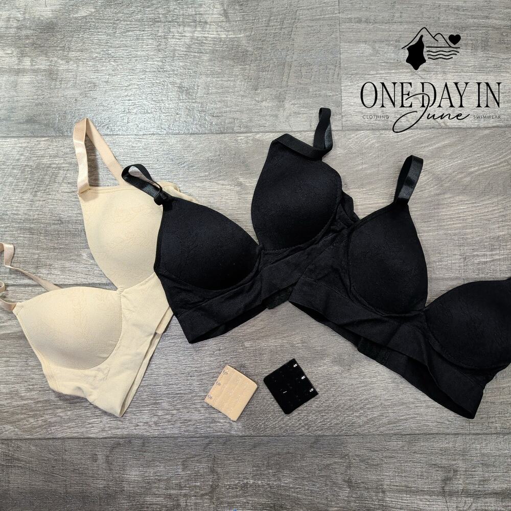 Eleplus 3 Pack Wirefree Bras Size S